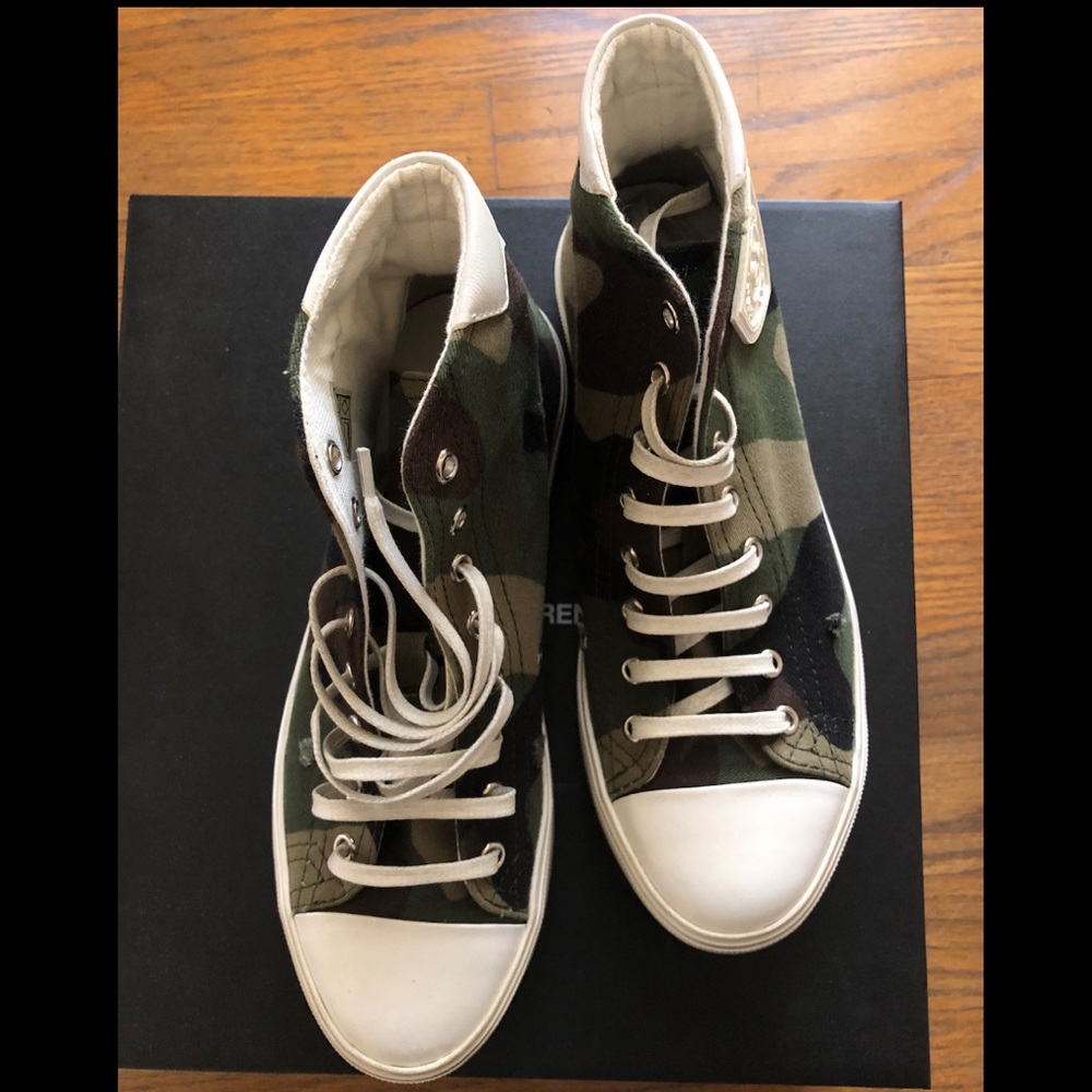 Saint Laurent Bedford sneakers in camo